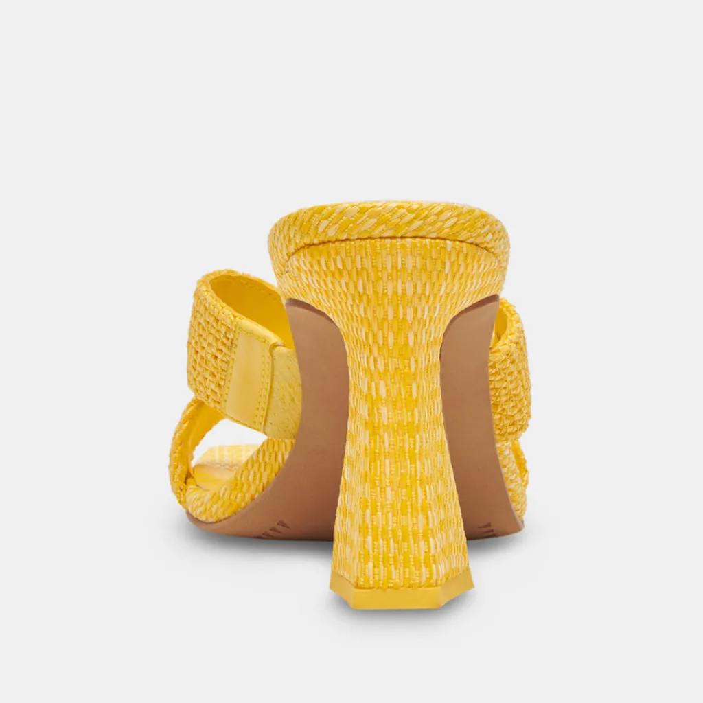 DOLCE VITA Heels*Nitro Heels Yellow Raffia