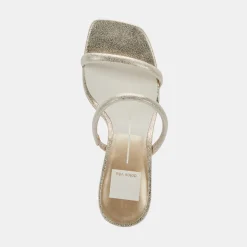 DOLCE VITA Heels*Noles Heels Gold Metallic Stella Suede