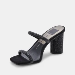DOLCE VITA Heels*Noles Rhinestone Heels Black Rhinestone
