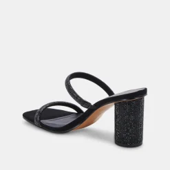 DOLCE VITA Heels*Noles Rhinestone Heels Black Rhinestone