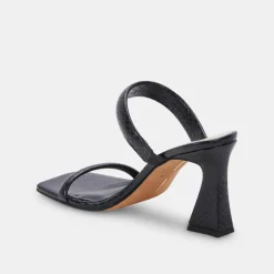 DOLCE VITA Heels*Novah Heels Black Embossed Stella
