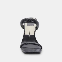 DOLCE VITA Heels*Novah Heels Black Embossed Stella