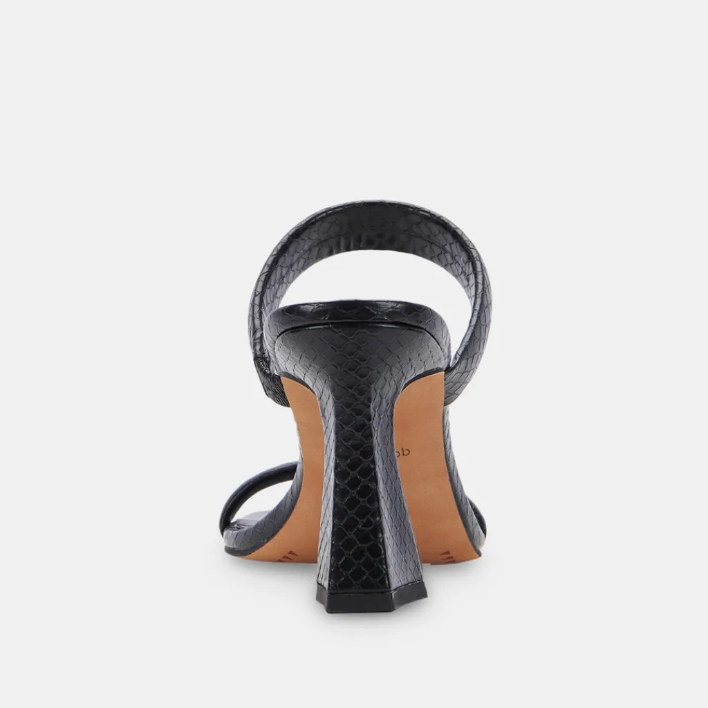 DOLCE VITA Heels*Novah Heels Black Embossed Stella