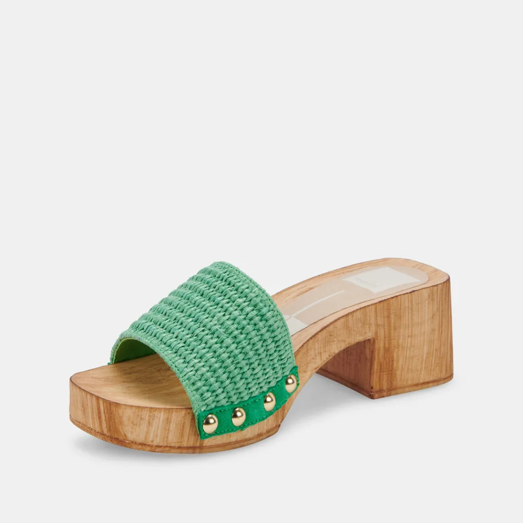 DOLCE VITA Heels*Oakley Heels Seaglass Raffia