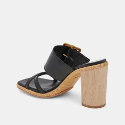 DOLCE VITA Sandals*Onnie Heels Black Leather