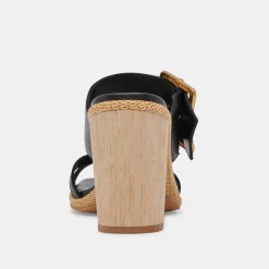 DOLCE VITA Sandals*Onnie Heels Black Leather