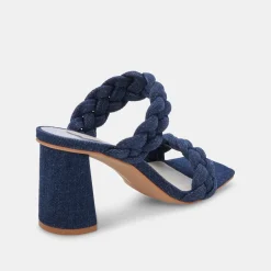 DOLCE VITA Sandals*Paily Heels Indigo Denim
