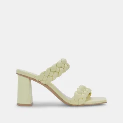 DOLCE VITA Sandals*Paily Heels Lemon Cream Stella