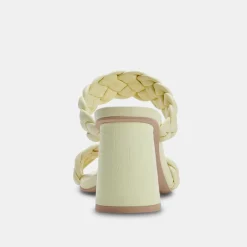 DOLCE VITA Sandals*Paily Heels Lemon Cream Stella