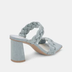 DOLCE VITA Sandals*Paily Heels Light Blue Denim