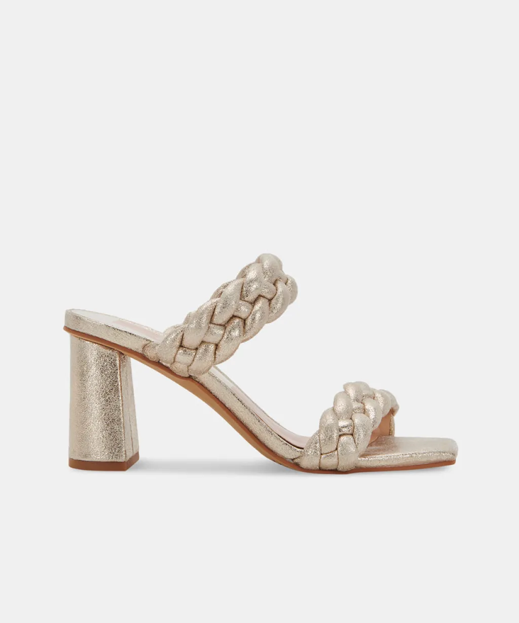 DOLCE VITA Heels*Paily Heels Light Gold Metallic Stella Suede