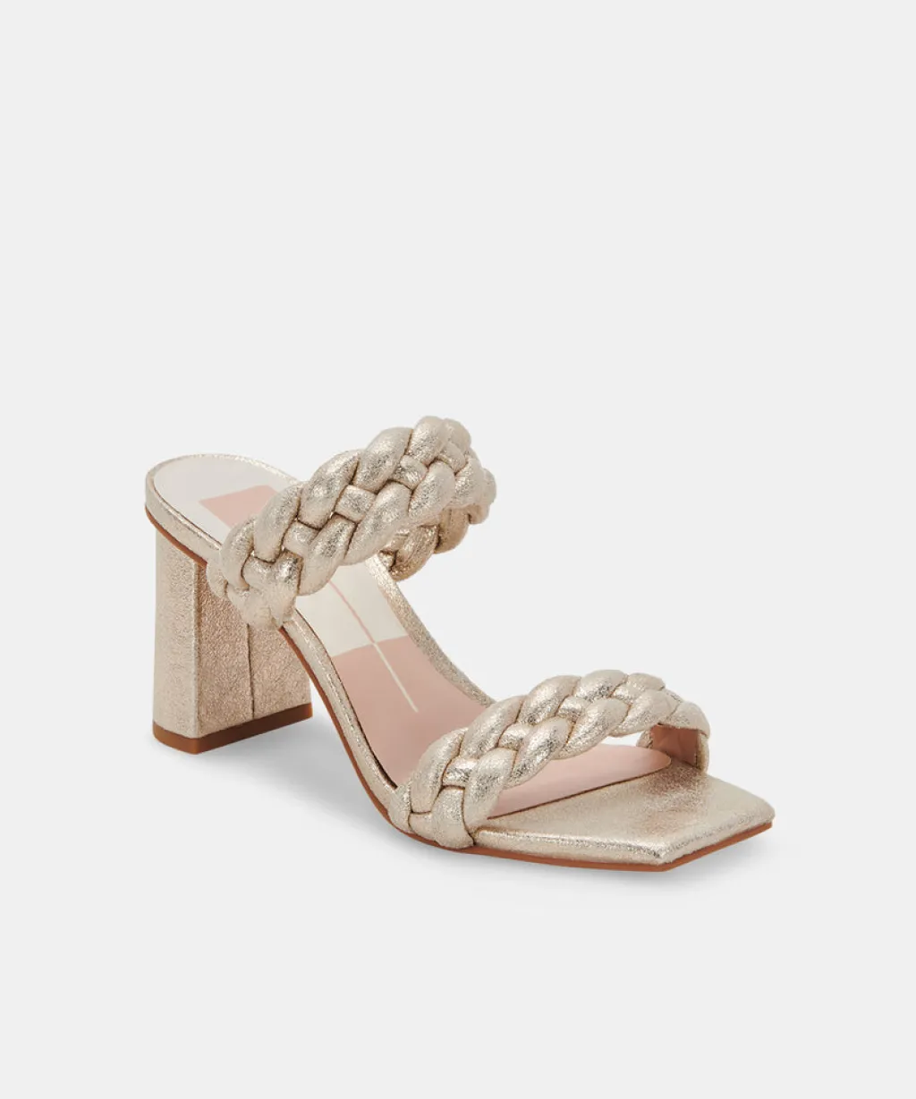 DOLCE VITA Heels*Paily Heels Light Gold Metallic Stella Suede