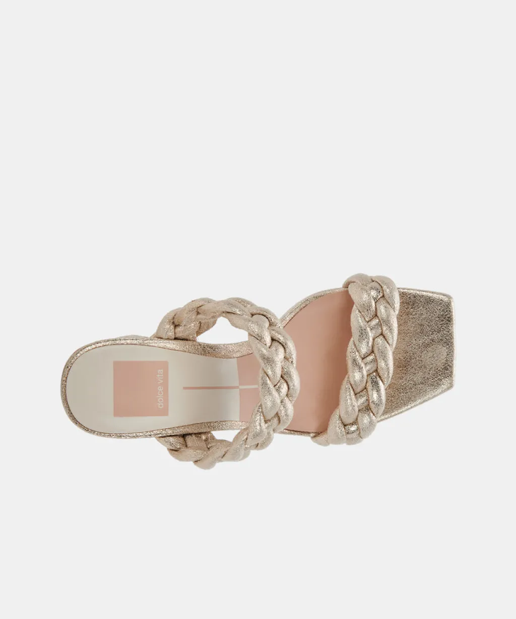 DOLCE VITA Heels*Paily Heels Light Gold Metallic Stella Suede