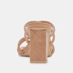DOLCE VITA Sandals*Patsi Wide Heels Cafe Leather