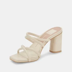 DOLCE VITA Sandals*Patsi Wide Heels Ivory Leather