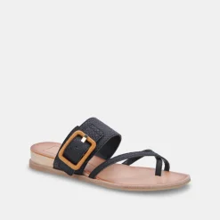 DOLCE VITA Sandals*Perris Sandals Black Embossed Leather