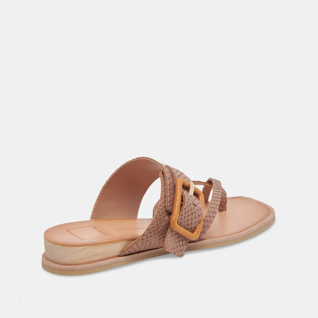 DOLCE VITA Sandals*Perris Sandals Cafe Embossed Leather