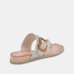DOLCE VITA Sandals*Perris Sandals Ivory Embossed Leather