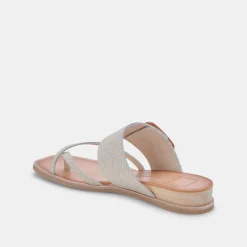 DOLCE VITA Sandals*Perris Sandals Ivory Embossed Leather
