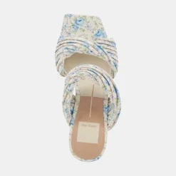 DOLCE VITA Sandals*Pilton Heels Blue Floral Stella