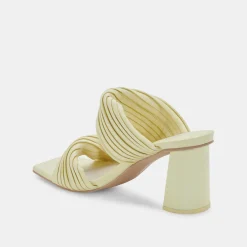 DOLCE VITA Sandals*Pilton Heels Lemon Cream Stella