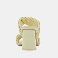 DOLCE VITA Sandals*Pilton Heels Lemon Cream Stella