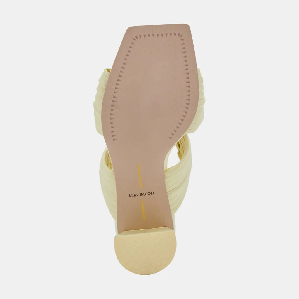 DOLCE VITA Sandals*Pilton Heels Lemon Cream Stella