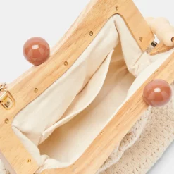 DOLCE VITA Handbags*Randy Clutch Sandstone Knit