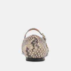 DOLCE VITA Flats & Loafers*Reyes Ballet Flats Black White Snake Embossed