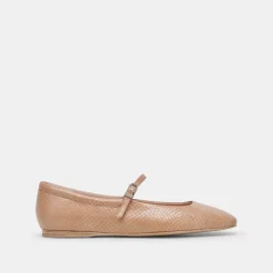 DOLCE VITA Flats & Loafers*Reyes Ballet Flats Toffee Snake Embossed