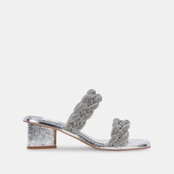 DOLCE VITA Heels*Ronin Rhinestone Sandals Crystal Rhinestone