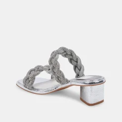 DOLCE VITA Heels*Ronin Rhinestone Sandals Crystal Rhinestone
