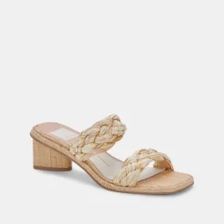 DOLCE VITA Heels*Ronin Sandals Lt Natural Raffia