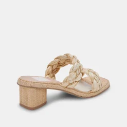 DOLCE VITA Heels*Ronin Sandals Lt Natural Raffia
