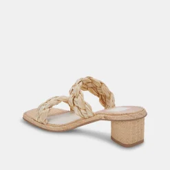 DOLCE VITA Heels*Ronin Sandals Lt Natural Raffia
