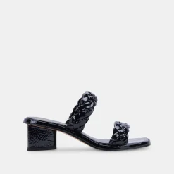 DOLCE VITA Heels*Ronin Sandals Midnight Patent Stella