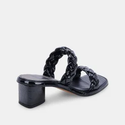 DOLCE VITA Heels*Ronin Sandals Midnight Patent Stella