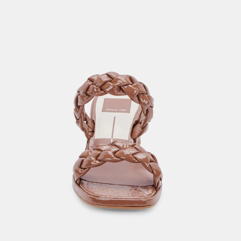 DOLCE VITA Heels*Ronin Sandals Taupe Patent Stella