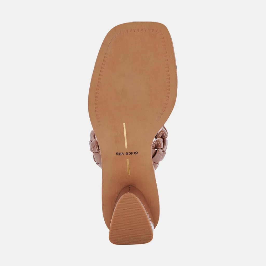 DOLCE VITA Heels*Ronin Sandals Taupe Patent Stella