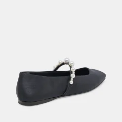 DOLCE VITA Flats & Loafers*Roxana Pearl Ballet Flats Onyx Satin