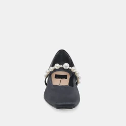 DOLCE VITA Flats & Loafers*Roxana Pearl Ballet Flats Onyx Satin