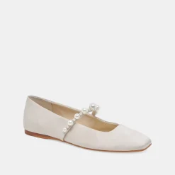 DOLCE VITA Flats & Loafers*Roxana Pearl Ballet Flats Ivory Satin