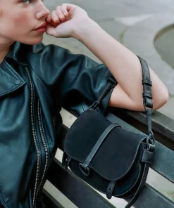 DOLCE VITA Handbags*Rylee Crossbody Black Suede