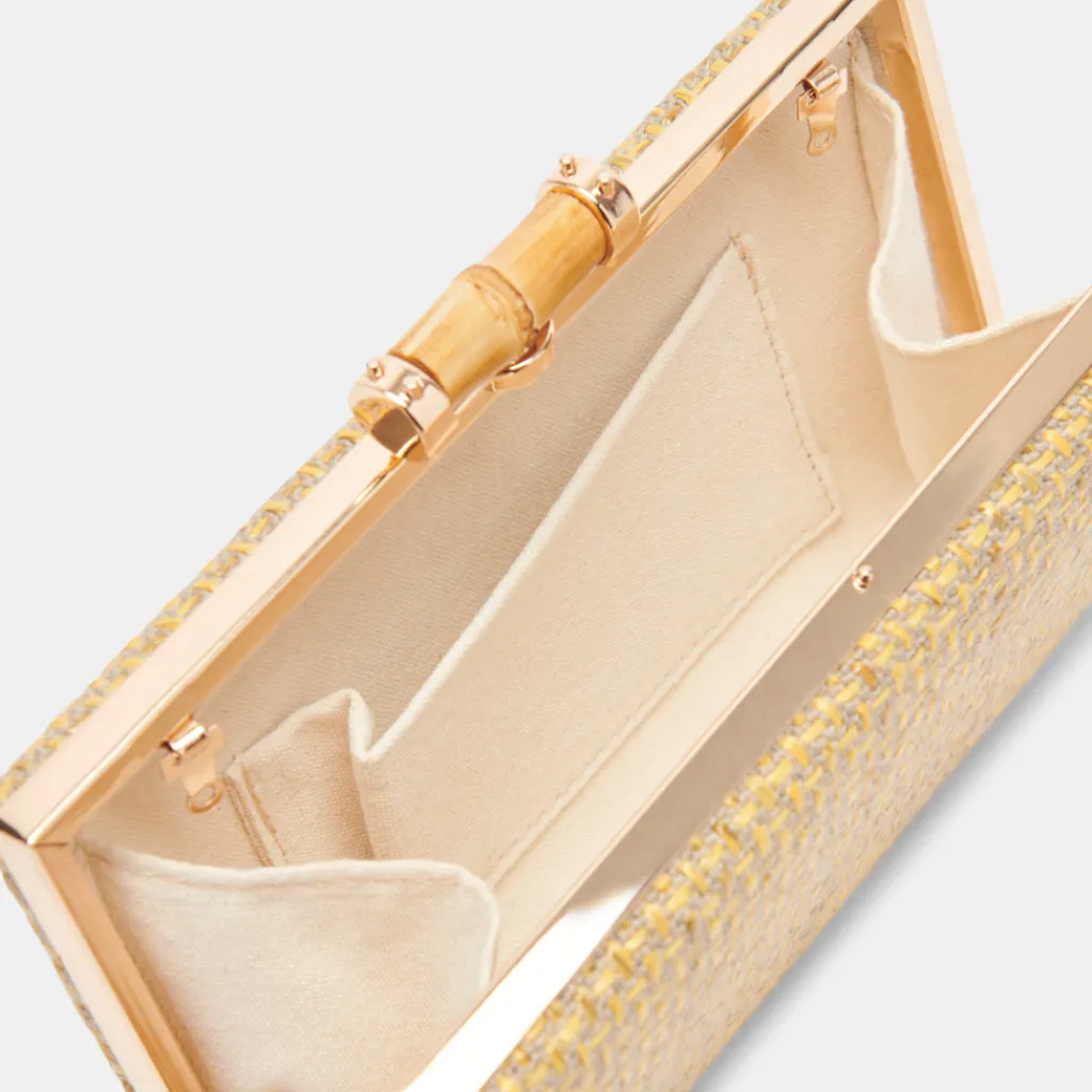 DOLCE VITA Handbags*Sandy Clutch Natural Woven