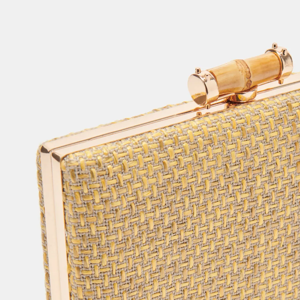 DOLCE VITA Handbags*Sandy Clutch Natural Woven