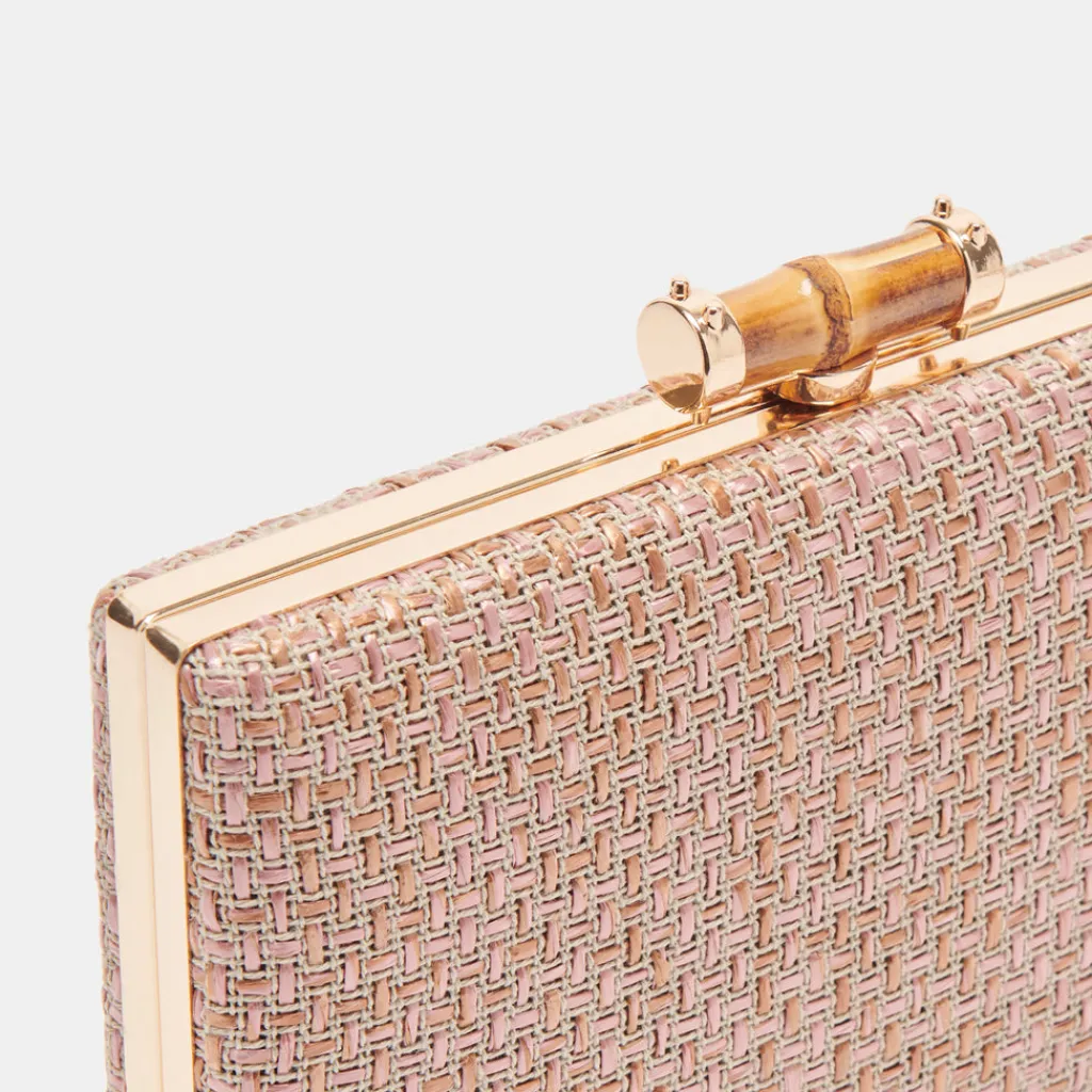 DOLCE VITA Handbags*Sandy Clutch Pink Woven