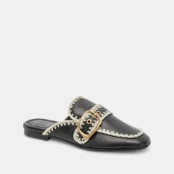 DOLCE VITA Flats & Loafers*Santel Stitch Flats Black Leather