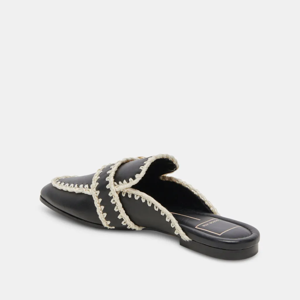 DOLCE VITA Flats & Loafers*Santel Stitch Flats Black Leather