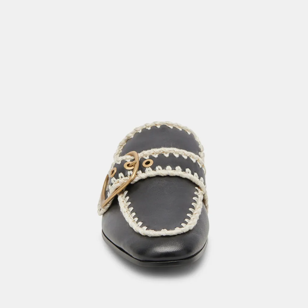 DOLCE VITA Flats & Loafers*Santel Stitch Flats Black Leather