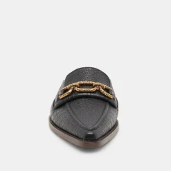 DOLCE VITA Flats & Loafers*Sidon Flats Noir Embossed Leather